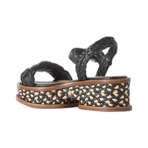 Round-Toe Platform Sandals