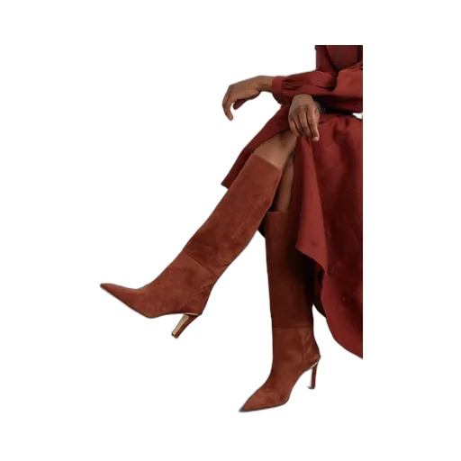 Aura Suede Knee Boots
