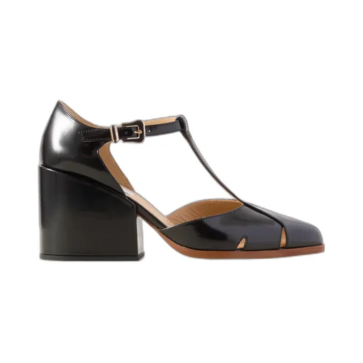 Chunky High Heel Pumps
