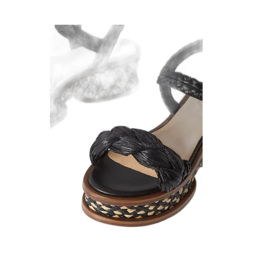 Round-Toe Platform Sandals