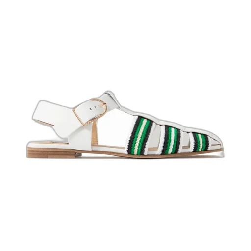 Striped Crochet Sandals