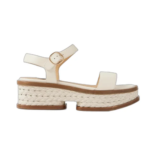 Round-Toe Platform Sandals