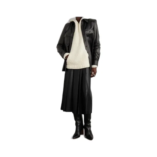 Pleated Midi Skirt
