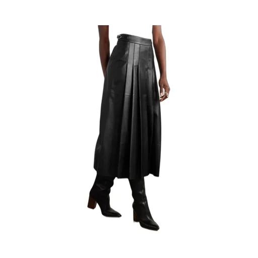 Pleated Midi Skirt