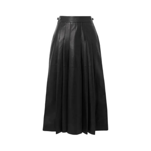 Pleated Midi Skirt
