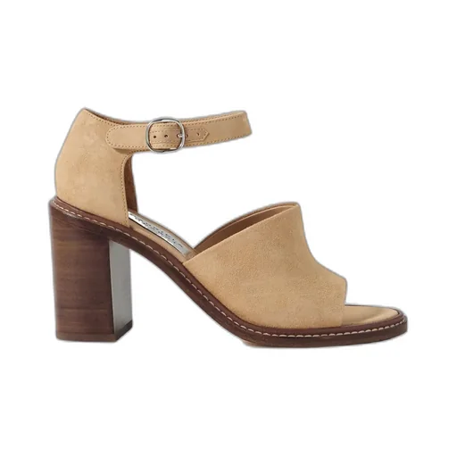 Round-Toe High-Heeled Sandals