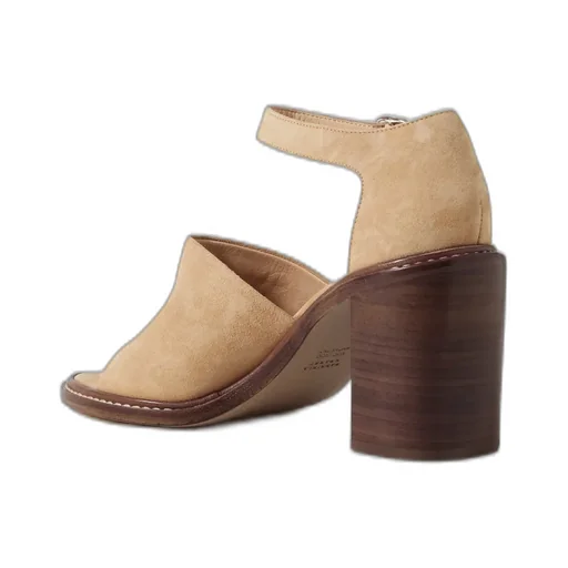 Round-Toe High-Heeled Sandals