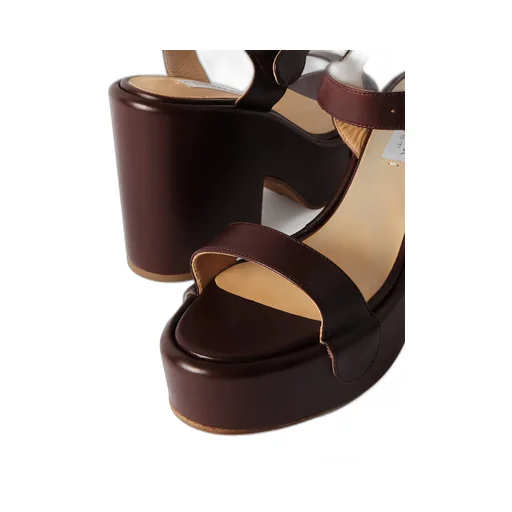 Round-Toe High-Heeled Sandals
