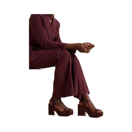 Round-Toe High-Heeled Sandals