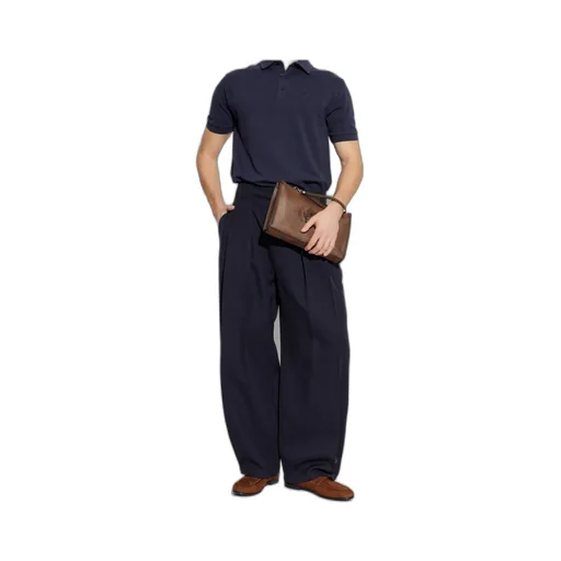 Pegaso Embroidered Short-Sleeved Polo Shirt
