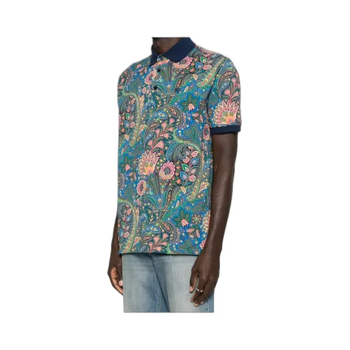 Paisley-Print Polo Shirt