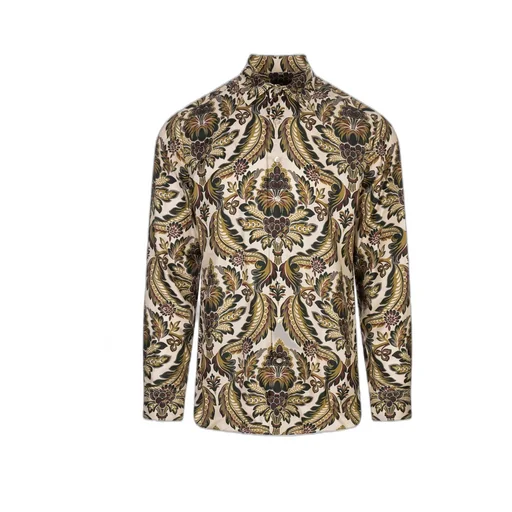Paisley Print Satin Shirt