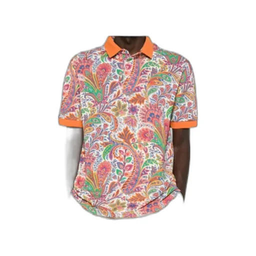 Paisley-Print Polo Shirt