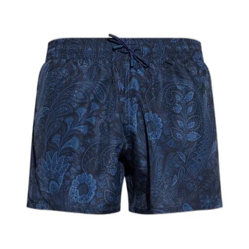 Paisley-Print Swim Shorts