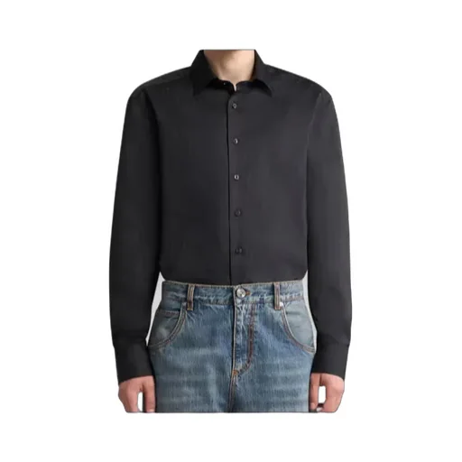 Jacquard Button-Up Shirt