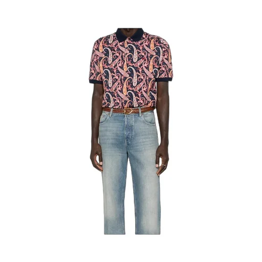 Paisley-Print Polo Shirt