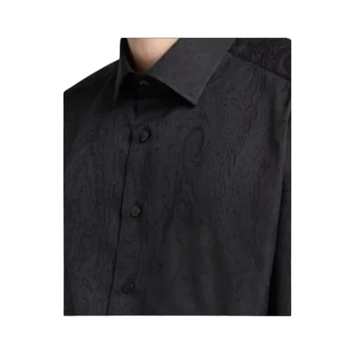 Jacquard Button-Up Shirt