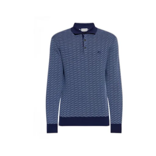 Pegaso Embroidered Knitted Polo Shirt