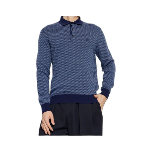 Pegaso Embroidered Knitted Polo Shirt