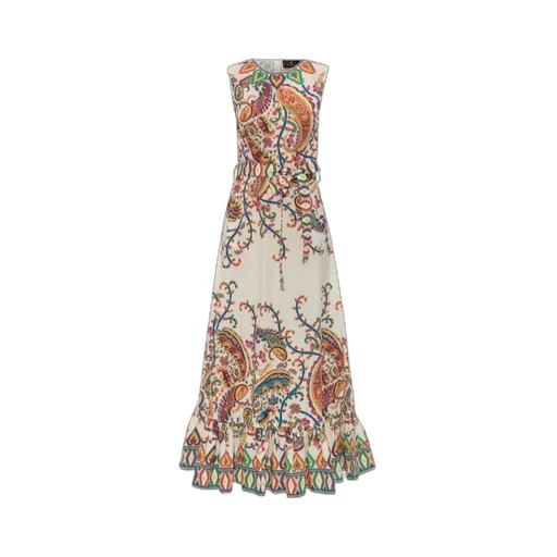 Paisley Printed Sleeveless Maxi Dress