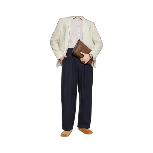 Striped Single-Breasted Blazer
