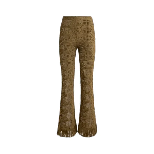 Knitted Fringed Trousers