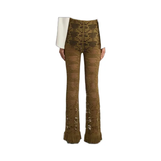Knitted Fringed Trousers
