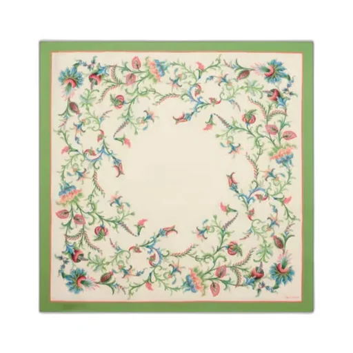 Circular Floral Motif Scarf