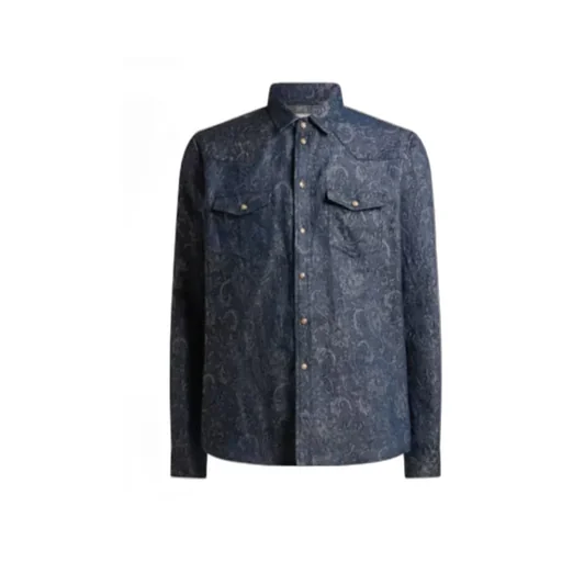 Button-Up Denim Shirt