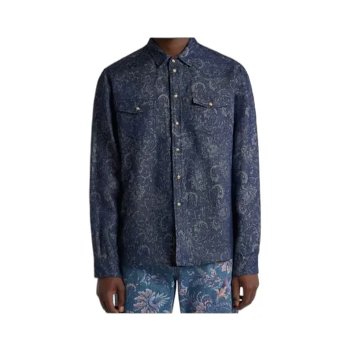 Button-Up Denim Shirt
