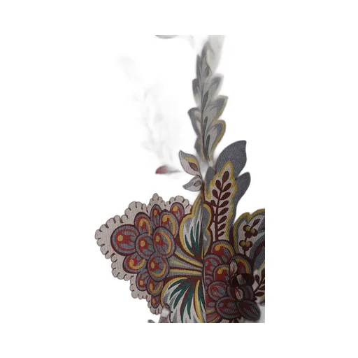 Floral-Printed V-Neck Poncho