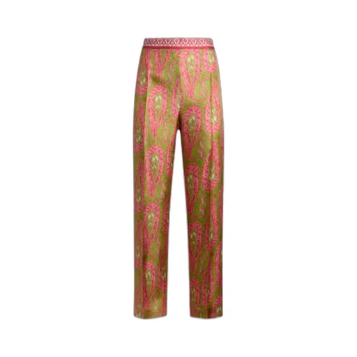 Paisley Printed Bootcut Trousers