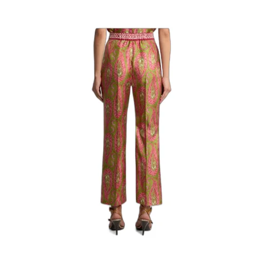 Paisley Printed Bootcut Trousers