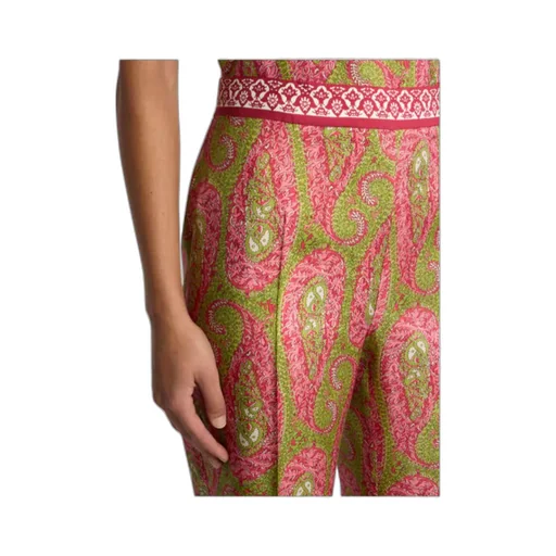 Paisley Printed Bootcut Trousers