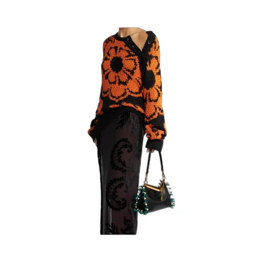 Floral Jacquard Sweater