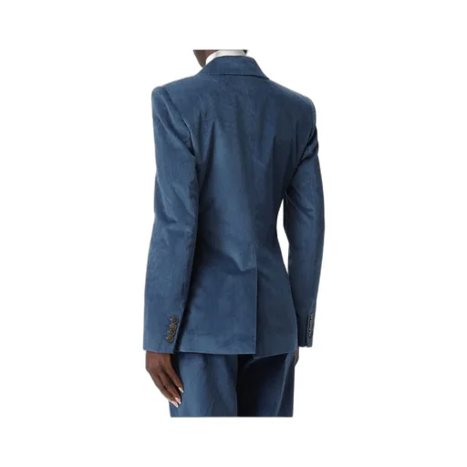 Double-Breasted Corduroy Blazer
