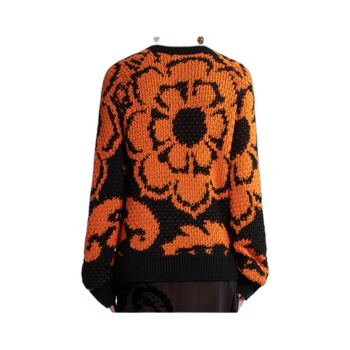 Floral Jacquard Sweater