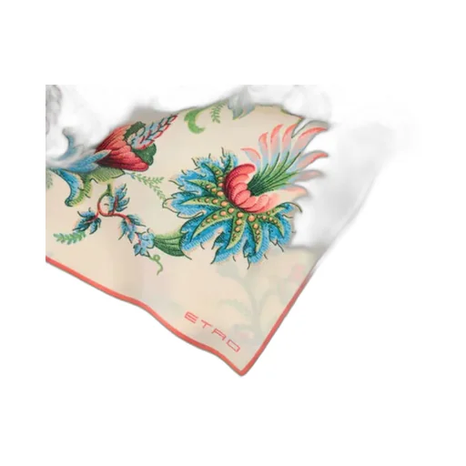 Circular Floral Motif Scarf