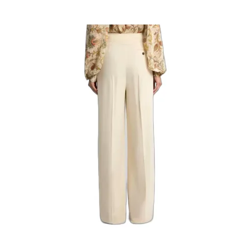 Wide-Leg Pleat Trousers