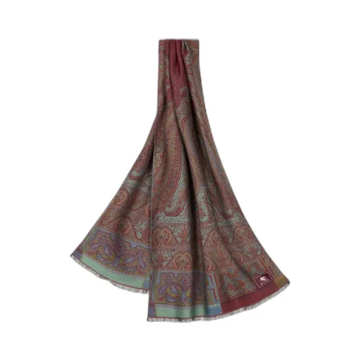 Wool And Silk Jacquard Scarf