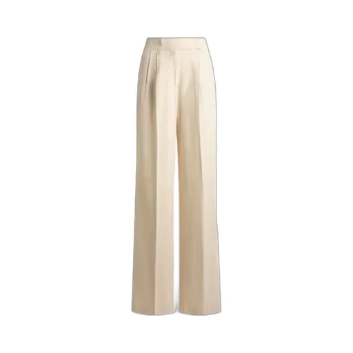 Wide-Leg Pleat Trousers