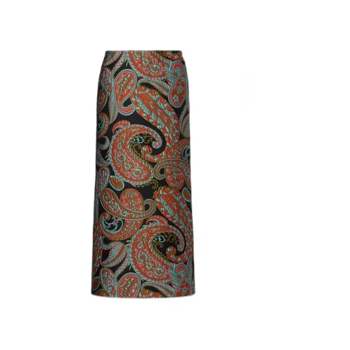Paisley Jacquard Midi Skirt