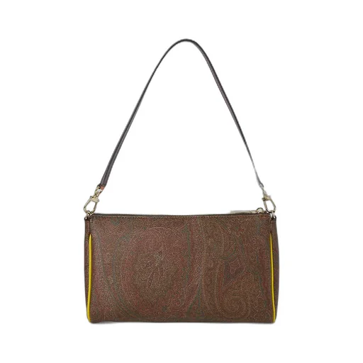 Mini Paisley Contrast-Trim Clutch Bag