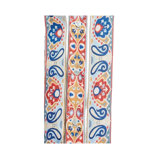 Pattern-Printed Long-Sleeved Shirt