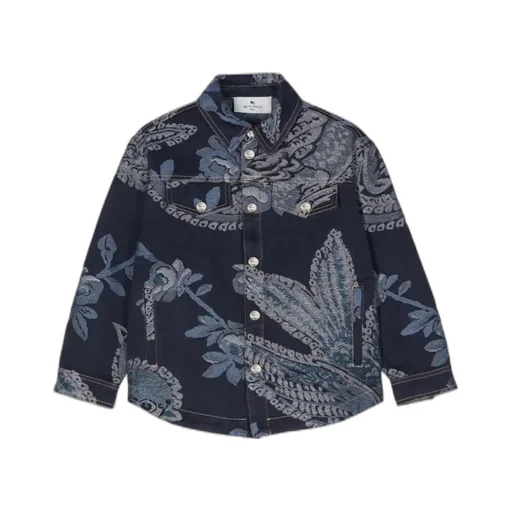 Paisley Jacquard Denim Jacket