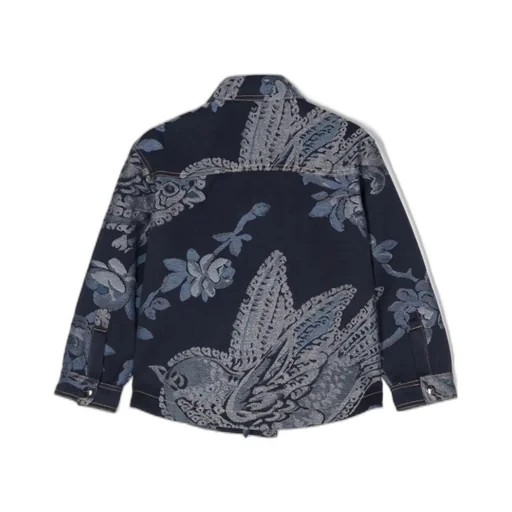 Paisley Jacquard Denim Jacket