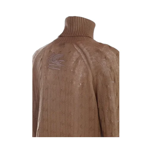 Long-Sleeved Roll-Neck Knitted Jumper