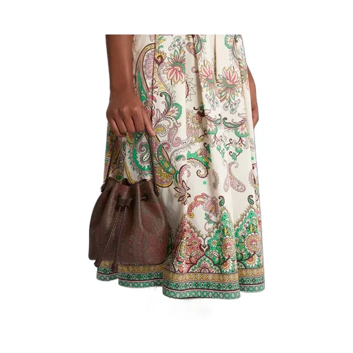 Mini Paisley Bucket Bag