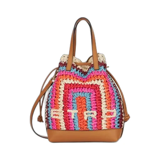 Crochet Logo Detailed Small Tote Bag