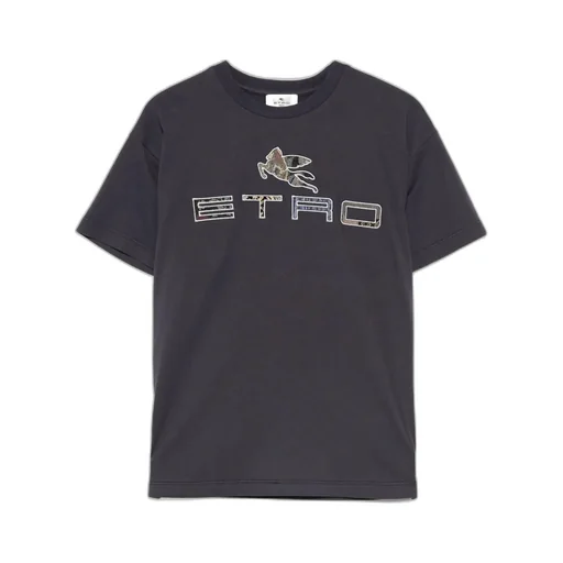 Pegasus-Motif Cotton T-Shirt